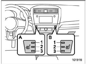 Front seat heater (if equipped)
