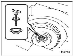 Storing in the spare tire compartment (Legacy)