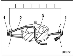 Storing with the tire bag (Outback)