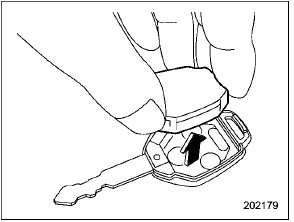 Replacing battery of transmitter