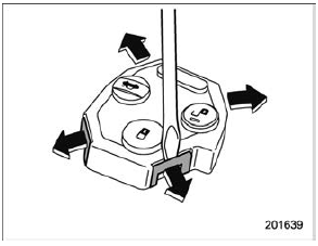 Replacing battery of transmitter
