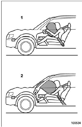 SUBARU advanced frontal airbag operation