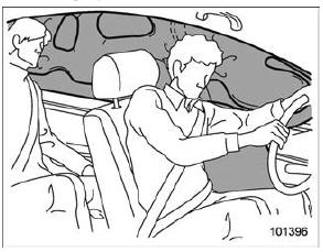 SRS side airbag and SRS curtain airbag operation