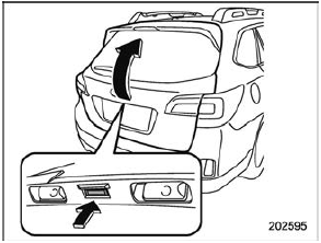 Manual rear gate (if equipped) 