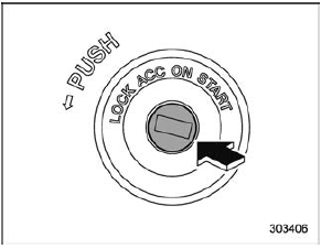 Ignition switch (models without pushbutton start system)