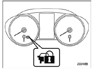 To arm the system using the keyless access function (if equipped)