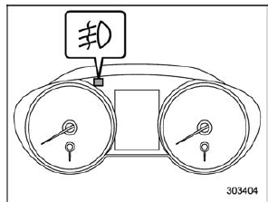 Front fog light switch (if equipped)