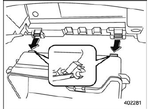 Replacing an air filter