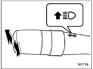 High/low beam change (dimmer) 