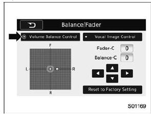 Balance/Fader