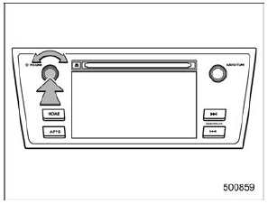Turning the system on and off