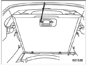Stowage of the cargo area cover