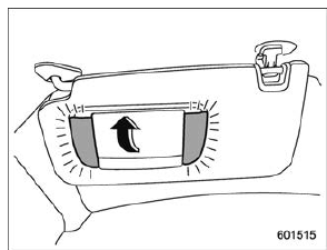 Vanity mirror with light