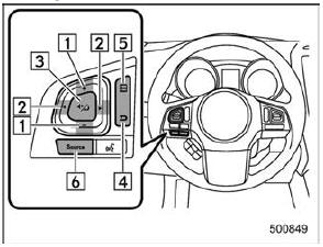 Steering switches for audio